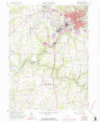 Butler Pennsylvania Historical topographic map, 1:24000 scale, 7.5 X 7.5 Minute, Year 1958