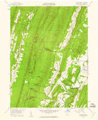 Butler Knob Pennsylvania Historical topographic map, 1:24000 scale, 7.5 X 7.5 Minute, Year 1959