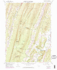 Butler Knob Pennsylvania Historical topographic map, 1:24000 scale, 7.5 X 7.5 Minute, Year 1959