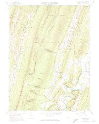 Butler Knob Pennsylvania Historical topographic map, 1:24000 scale, 7.5 X 7.5 Minute, Year 1959