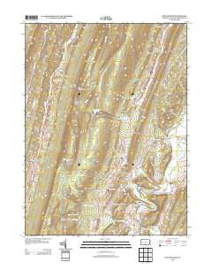 Butler Knob Pennsylvania Historical topographic map, 1:24000 scale, 7.5 X 7.5 Minute, Year 2013