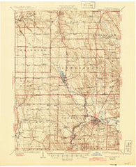 Cambridge Springs Pennsylvania Historical topographic map, 1:62500 scale, 15 X 15 Minute, Year 1925