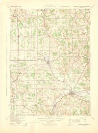 Cambridge Springs Pennsylvania Historical topographic map, 1:62500 scale, 15 X 15 Minute, Year 1943