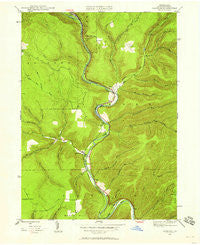 Cameron Pennsylvania Historical topographic map, 1:24000 scale, 7.5 X 7.5 Minute, Year 1945