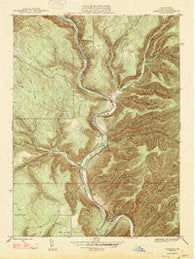 Cameron Pennsylvania Historical topographic map, 1:24000 scale, 7.5 X 7.5 Minute, Year 1947