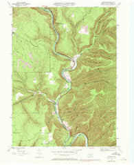 Cameron Pennsylvania Historical topographic map, 1:24000 scale, 7.5 X 7.5 Minute, Year 1945