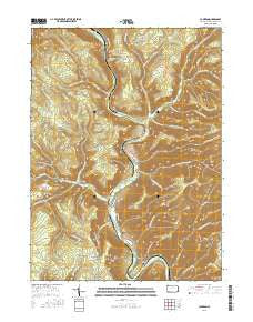Cameron Pennsylvania Current topographic map, 1:24000 scale, 7.5 X 7.5 Minute, Year 2016