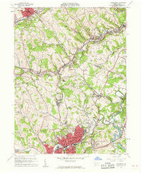 Canonsburg Pennsylvania Historical topographic map, 1:24000 scale, 7.5 X 7.5 Minute, Year 1960