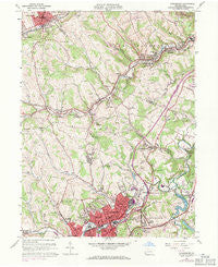 Canonsburg Pennsylvania Historical topographic map, 1:24000 scale, 7.5 X 7.5 Minute, Year 1960