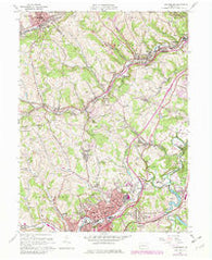 Canonsburg Pennsylvania Historical topographic map, 1:24000 scale, 7.5 X 7.5 Minute, Year 1960