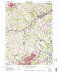 Canonsburg Pennsylvania Historical topographic map, 1:24000 scale, 7.5 X 7.5 Minute, Year 1960