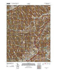 Canonsburg Pennsylvania Historical topographic map, 1:24000 scale, 7.5 X 7.5 Minute, Year 2010