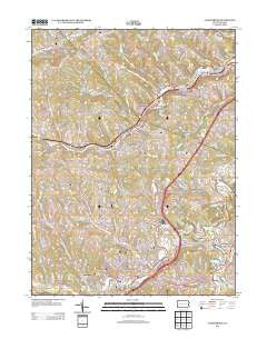 Canonsburg Pennsylvania Historical topographic map, 1:24000 scale, 7.5 X 7.5 Minute, Year 2013