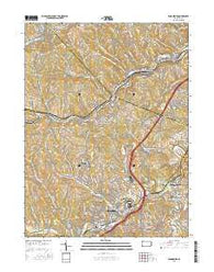Canonsburg Pennsylvania Current topographic map, 1:24000 scale, 7.5 X 7.5 Minute, Year 2016