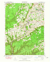 Canton Pennsylvania Historical topographic map, 1:62500 scale, 15 X 15 Minute, Year 1942