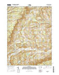 Canton Pennsylvania Current topographic map, 1:24000 scale, 7.5 X 7.5 Minute, Year 2016