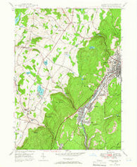 Carbondale Pennsylvania Historical topographic map, 1:24000 scale, 7.5 X 7.5 Minute, Year 1946