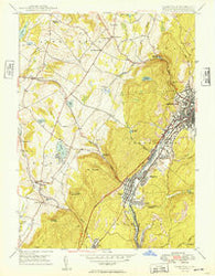 Carbondale Pennsylvania Historical topographic map, 1:24000 scale, 7.5 X 7.5 Minute, Year 1949