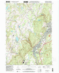 Carbondale Pennsylvania Historical topographic map, 1:24000 scale, 7.5 X 7.5 Minute, Year 1999