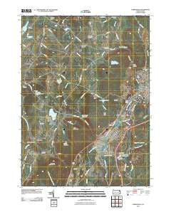 Carbondale Pennsylvania Historical topographic map, 1:24000 scale, 7.5 X 7.5 Minute, Year 2010