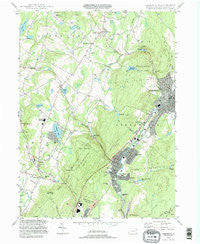 Carbondale Pennsylvania Historical topographic map, 1:24000 scale, 7.5 X 7.5 Minute, Year 1994