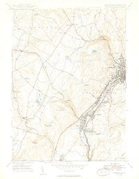 Carbondale Pennsylvania Historical topographic map, 1:24000 scale, 7.5 X 7.5 Minute, Year 1949