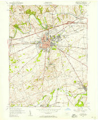 Carlisle Pennsylvania Historical topographic map, 1:24000 scale, 7.5 X 7.5 Minute, Year 1952