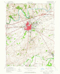 Carlisle Pennsylvania Historical topographic map, 1:24000 scale, 7.5 X 7.5 Minute, Year 1952