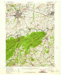 Carlisle Pennsylvania Historical topographic map, 1:62500 scale, 15 X 15 Minute, Year 1952