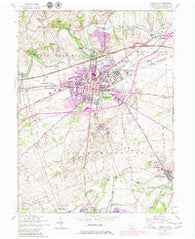 Carlisle Pennsylvania Historical topographic map, 1:24000 scale, 7.5 X 7.5 Minute, Year 1952