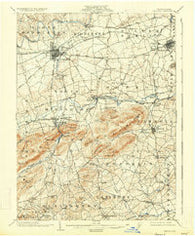 Carlisle Pennsylvania Historical topographic map, 1:62500 scale, 15 X 15 Minute, Year 1904