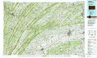 Carlisle Pennsylvania Historical topographic map, 1:100000 scale, 30 X 60 Minute, Year 1984