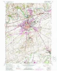 Carlisle Pennsylvania Historical topographic map, 1:24000 scale, 7.5 X 7.5 Minute, Year 1952
