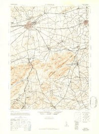 Carlisle Pennsylvania Historical topographic map, 1:62500 scale, 15 X 15 Minute, Year 1943