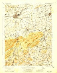 Carlisle Pennsylvania Historical topographic map, 1:62500 scale, 15 X 15 Minute, Year 1943