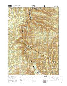 Carman Pennsylvania Current topographic map, 1:24000 scale, 7.5 X 7.5 Minute, Year 2016