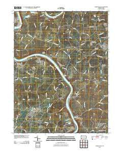 Carmichaels Pennsylvania Historical topographic map, 1:24000 scale, 7.5 X 7.5 Minute, Year 2010