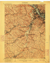 Carnegie Pennsylvania Historical topographic map, 1:62500 scale, 15 X 15 Minute, Year 1908