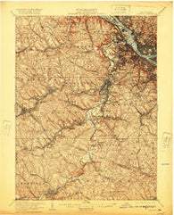 Carnegie Pennsylvania Historical topographic map, 1:62500 scale, 15 X 15 Minute, Year 1906
