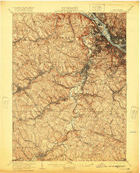 Carnegie Pennsylvania Historical topographic map, 1:62500 scale, 15 X 15 Minute, Year 1906