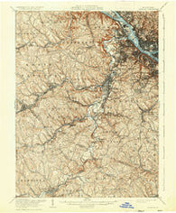 Carnegie Pennsylvania Historical topographic map, 1:62500 scale, 15 X 15 Minute, Year 1906