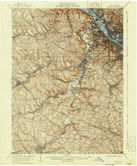 Carnegie Pennsylvania Historical topographic map, 1:62500 scale, 15 X 15 Minute, Year 1906