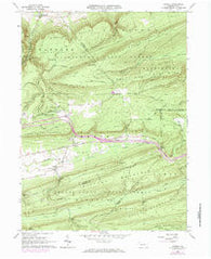 Carroll Pennsylvania Historical topographic map, 1:24000 scale, 7.5 X 7.5 Minute, Year 1965