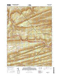 Carroll Pennsylvania Current topographic map, 1:24000 scale, 7.5 X 7.5 Minute, Year 2016