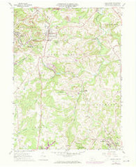 Carrolltown Pennsylvania Historical topographic map, 1:24000 scale, 7.5 X 7.5 Minute, Year 1961