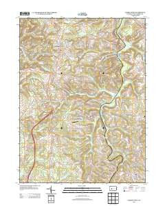 Carrolltown Pennsylvania Historical topographic map, 1:24000 scale, 7.5 X 7.5 Minute, Year 2013