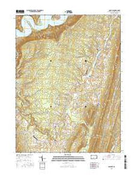 Cassville Pennsylvania Current topographic map, 1:24000 scale, 7.5 X 7.5 Minute, Year 2016