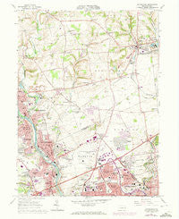Catasauqua Pennsylvania Historical topographic map, 1:24000 scale, 7.5 X 7.5 Minute, Year 1964