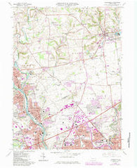 Catasauqua Pennsylvania Historical topographic map, 1:24000 scale, 7.5 X 7.5 Minute, Year 1964