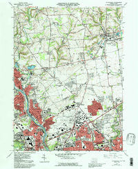 Catasauqua Pennsylvania Historical topographic map, 1:24000 scale, 7.5 X 7.5 Minute, Year 1964